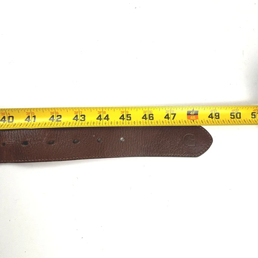 Carhartt‎ Leather Belt Mens 42 Brown Rugged Workwear Harness Buckle Gorpcore
